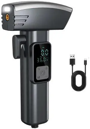 Ecocleanpath 150PSI Cordless Tire Inflator with Auto Shutoff, Rechargeable Portable Air Compressor for Car & Bike Tires