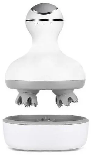 Ecocleanpath Electric Scalp Massager with 4 Heads, 84 Nodes - Waterproof & Rechargeable for Hair Growth & Relaxation (White) Ecocleanpath Electric Scalp Massager with 4 Heads, 84 Nodes - Waterproof & Rechargeable for Hair Growth & Relaxation (White)