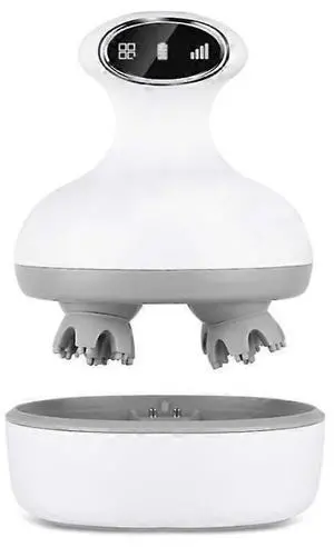 Ecocleanpath Electric Scalp Massager for Hair Growth & Stress Relief, 4 Brush Heads, IPX7 Waterproof, Rechargeable (White) Ecocleanpath Electric Scalp Massager for Hair Growth & Stress Relief, 4 Brush Heads, IPX7 Waterproof, Rechargeable (White)