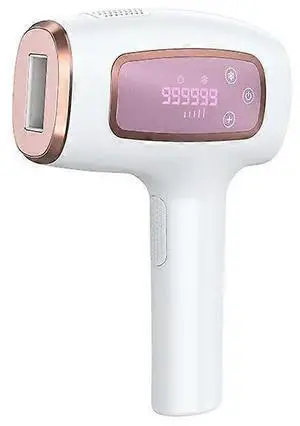 Ecocleanpath Upgraded IPL Laser Hair Removal Device - Painless At-Home Hair Remover for Face, Body & Bikini Line, White