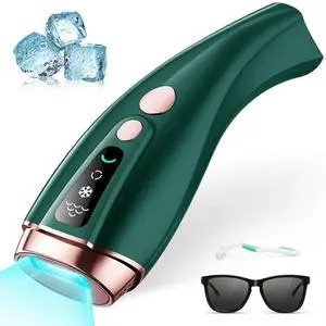 Ecocleanpath 999,999 Flashes IPL Hair Removal Device with Ice Cooling, Painless At-Home Permanent Hair Remover for Women & Men