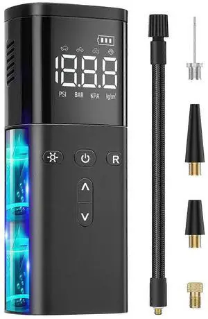 Ecocleanpath 120 PSI Cordless Tire Inflator & Power Bank - Fast Portable Air Compressor for Car, Bike, Ball