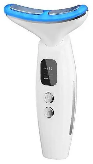 Ecocleanpath 7-in-1 Electric Face & Neck Massager with 7 Color Lights, EMS Microcurrent, Heating - White Ecocleanpath 7-in-1 Electric Face & Neck Massager with 7 Color Lights, EMS Microcurrent, Heating - White