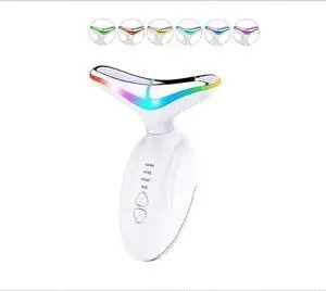 Ecocleanpath White Microcurrent Facial Massager, 4 Modes & 7 LED Light Therapy for Anti-Aging & Skin Rejuvenation Ecocleanpath White Microcurrent Facial Massager, 4 Modes & 7 LED Light Therapy for Anti-Aging & Skin Rejuvenation