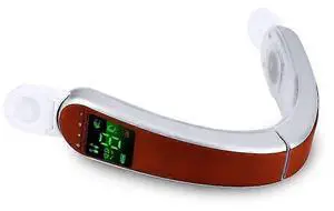 Ecocleanpath Electric Microcurrent V Face Massager with Hot Compress - Red | 4 Modes, 9 Intensities for Lifting & Slimming