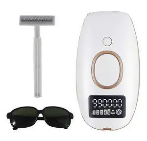 Ecocleanpath IPL Hair Removal Device, 999,999 Flashes Permanent Painless At-Home Laser Hair Remover, White
