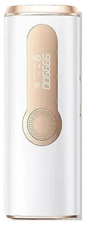 Ecocleanpath IPL Laser Hair Removal Device with Ice-Cooling, 9 Levels for Face & Body - White