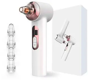 Ecocleanpath 4-in-1 Pore Cleaner Vacuum: Rechargeable Blackhead Remover with Hot/Cold Compress & Light Therapy (Pink) Ecocleanpath 4-in-1 Pore Cleaner Vacuum: Rechargeable Blackhead Remover with Hot/Cold Compress & Light Therapy (Pink)