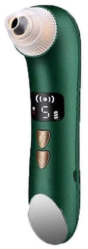 Ecocleanpath Smart WiFi Blackhead Remover Vacuum with LED Display, 3 Heat & 5 Suction Modes, USB Rechargeable - Green Ecocleanpath Smart WiFi Blackhead Remover Vacuum with LED Display, 3 Heat & 5 Suction Modes, USB Rechargeable - Green