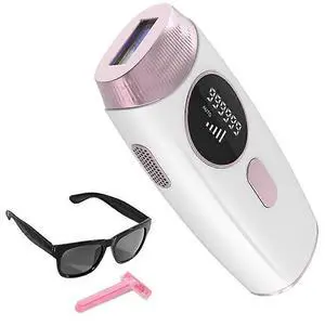 Ecocleanpath Women's Hair Remover - 5 Levels, Auto/Manual Modes, 999,999 Flashes for Face, Underarm, Bikini (White) Ecocleanpath Women's Hair Remover - 5 Levels, Auto/Manual Modes, 999,999 Flashes for Face, Underarm, Bikini (White)