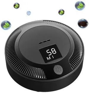 Ecocleanpath Rechargeable Mini Air Purifier with Ozone System, 3-Speed, Portable for Car, Bedroom, Fridge & Shoes