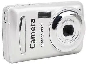 Ecocleanpath 16MP Retro Digital Camera, Compact CCD with 2.4" LCD Display, Ideal for Teens & Adults (White)
