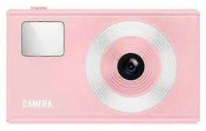 Ecocleanpath Retro Digital Camera 48MP 4K Video, 16x Zoom CCD Vintage Camera with 32GB SD Card (Pink)