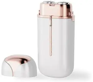 Ecocleanpath Flawless Painless Facial Hair Remover for Women - 18K Gold, LED Light, Portable