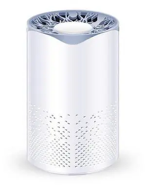 Ecocleanpath Mini USB-C Air Purifier for 20m² Rooms, Removes Smoke, Pet Dander & Odor - White