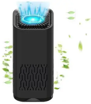 Ecocleanpath Portable Mini Pet Air Purifier for Home, Eliminates Pee & Waste Odor, Whisper Silent, Black