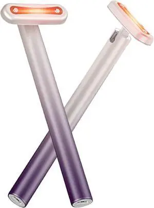 Ecocleanpath 4-in-1 Facial Wand with Heat, Red Light & Massage for Anti-Aging, USB Rechargeable - Purple Ecocleanpath 4-in-1 Facial Wand with Heat, Red Light & Massage for Anti-Aging, USB Rechargeable - Purple