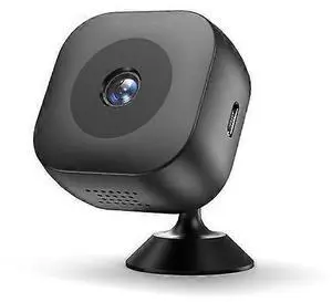 Ecocleanpath Mini Camera 4K WiFi Security - Real-Time Monitoring, SD Card Support, Black