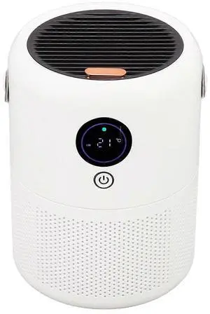 Ecocleanpath Intelligent 3-in-1 Negative Ion Air Purifier with Multi-Layer Filter, Quiet for Bedroom & Office (White)