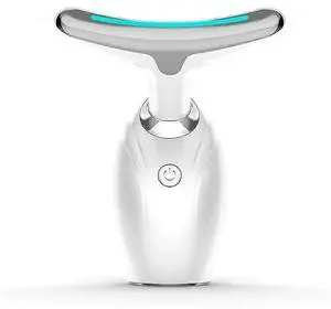 Ecocleanpath White LED Face & Neck Lifting Device - 3-Color Therapy, Rechargeable, Double Chin Reducer