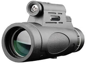 Ecocleanpath Waterproof Smartphone Monocular Telescope - High Magnification, Portable for Birdwatching Hiking Concert (Black)