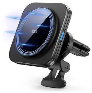 Ecocleanpath ESR HaloLock Magnetic Wireless Car Charger & Phone Holder, Fast 18W Charging, 360° Rotation