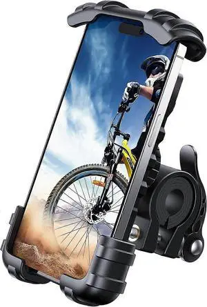 Ecocleanpath Universal Bike Phone Mount for 4.7-6.8" Smartphones | Shockproof & Tool-Free Installation