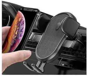 Ecocleanpath Upgraded Universal Car Phone Holder, 360° Adjustable Air Vent Mount for iPhone & Android (Black)