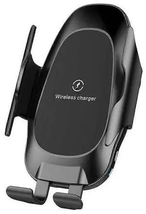 Ecocleanpath 10W Fast Qi Wireless Car Charger Holder, 360° Rotating Air Vent Mount for iPhone XR/XS/X/8 (Black)