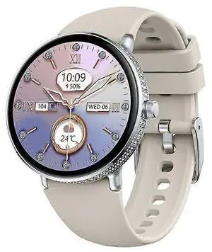 Ecocleanpath S76 Smartwatch Grey - Bluetooth Calling, Health Monitor, 100+ Sports Modes, Diamond Design