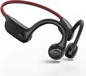 Ecocleanpath Bluetooth 5.2 Bone Conduction Headphones, IPX4 Waterproof Wireless Sport Earphones for Running (Red) Ecocleanpath Bluetooth 5.2 Bone Conduction Headphones, IPX4 Waterproof Wireless Sport Earphones for Running (Red)