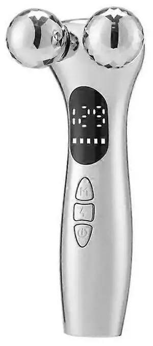 Ecocleanpath White Microcurrent Facial Beauty Device - Skin Tightening & Lifting Massager, Rechargeable