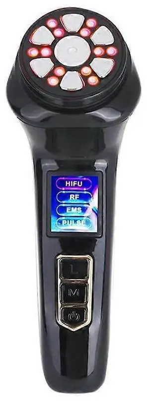 Ecocleanpath 4-in-1 HIFU Face Massager: Ultrasonic RF EMS Anti-Aging Wrinkle Removal & Skin Tightening