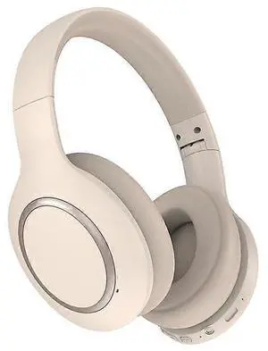 Ecocleanpath ENC Noise Cancelling Wireless Bluetooth Headset, Low Latency Gaming Mode, HiFi Stereo Mic (Off-White)