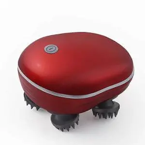 Ecocleanpath Electric Pet Massager for Cats & Dogs, 3 Modes, IPX7 Waterproof, USB Rechargeable - Red
