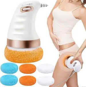 Ecocleanpath White Electric Body Sculpting Machine - Handheld Cellulite Massager for Stomach & Belly Fat