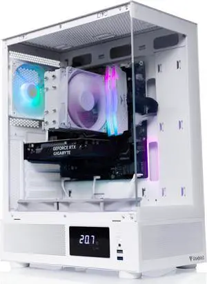 VRLA Tech GeForce RTX 3050 Intel Core i3-12100F 16GB DDR4 1TB NVMe 600W PSU Windows Gaming PC Desktop White
