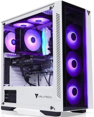 VRLA Tech GeForce RTX 5060 Ti Intel Core i5-14400F 32GB DDR5 1TB NVMe 650W PSU Windows Gaming PC Desktop White
