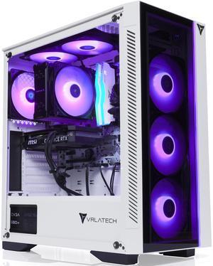 VRLA Tech GeForce Radeon RX 9060 XT Intel Core i5-14400F 32GB DDR5 1TB NVMe 600W PSU Windows Gaming PC Desktop White