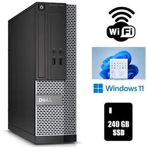 Dell OptiPlex 3020 SSF Desktop Computer 16GB Ram 240SSD Windows 11 Pro Wi-Fi