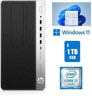 HP ProDesk 600 G3 MT Computer Intel Core i7 32GB Ram 1TB SSD Wi-Fi Windows 11 Pro