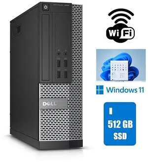Dell OptiPlex 7020 SSF Desktop Computer 16GB Ram 512GB SSD Windows 11 Pro Wi-Fi