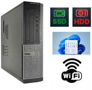 Dell OptiPlex 3010 DT Desktop Computer 16GB Ram 240GB SSD + 1TB HDD Windows 11 Pro Wi-Fi