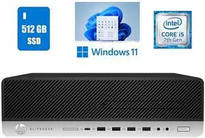 HP EliteDesk 800 G3 SFF Desktop Computer Core i5 32GB Ram 512GB SSD Wi-Fi Windows 11 Pro