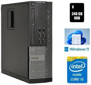 Dell OptiPlex 9010 SSF Desktop Computer Core i5 16GB Ram 240GB SSD Wi-Fi Windows 11 Pro (25H2)
