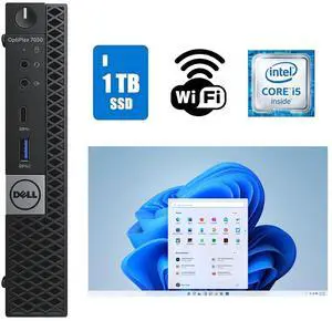 Dell OptiPlex 7050 Micro Core i5 Desktop Computer 16GB RAM 1TB SSD Wi-Fi Windows 11 Pro (25H2)