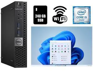 Dell OptiPlex 3040 Micro Core i5 Desktop Computer 16GB RAM 240GB SSD Wi-Fi Windows 11 Pro (25H2)