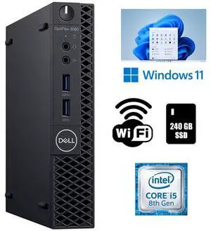 Dell OptiPlex 3060 Micro Desktop Computer Intel Core i5-8500T 8th Gen 16GB RAM 240GB SSD Wi-Fi Windows 11 Pro Dell OptiPlex 3060 Micro Desktop Computer Intel Core i5-8500T 8th Gen 16GB RAM 240GB SSD Wi-Fi Windows 11 Pro
