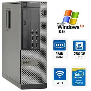 Dell OptiPlex 7010 SFF Desktop Computer Core i5 4GB RAM 250GB HDD Wi-Fi Windows XP Pro PS3 32-Bit Dell OptiPlex 7010 SFF Desktop Computer Core i5 4GB RAM 250GB HDD Wi-Fi Windows XP Pro PS3 32-Bit