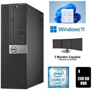 Dell OptiPlex 5050 SFF Desktop Computer Core i7 16GB RAM 240GB SSD Wi-Fi Windows 11 Pro Fast Refurbished Business PC Dell OptiPlex 5050 SFF Desktop Computer Core i7 16GB RAM 240GB SSD Wi-Fi Windows 11 Pro Fast Refurbished Business PC